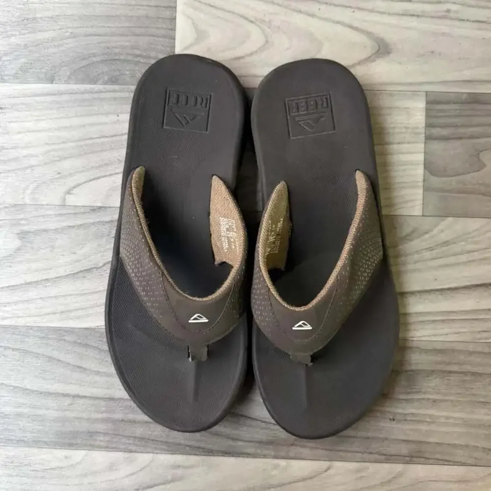 Reef Brown Surf Flip Flops Sandals Size 10